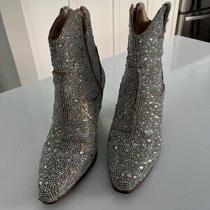 Matisse Rhinestone Ankle Harlow Cowboy Boots Size 6
